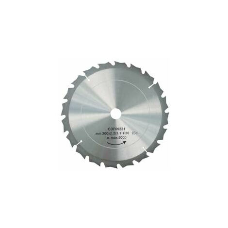 Lama circolare widia dentatura alternata - Specifiche: Ø mm 300 foro 30 denti 72 sp.mm 2,2