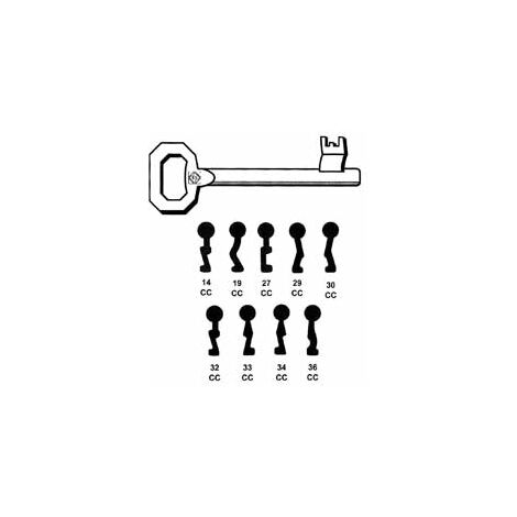 Chiavi Patent Per Serrature A Bussola Corni - 33 CC