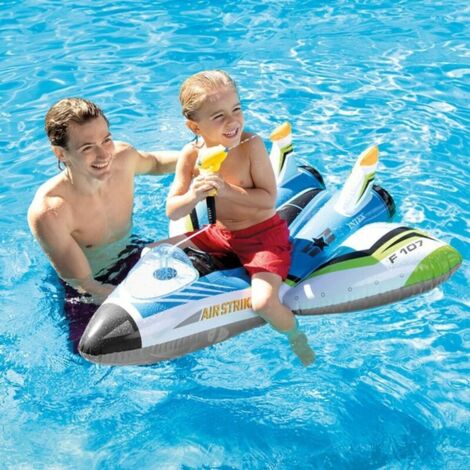 Aeroplano Gonfiabile Con Pistola Ad Acqua +3 Anni - cm.117x117 - peso kg.0,95 (57536)