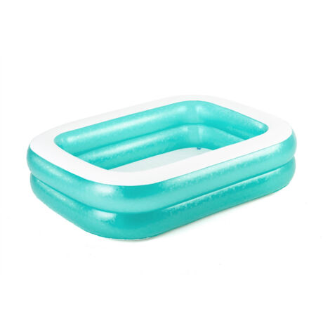 Piscina Family Rettangolare Gonfiabile 2 Anelli 201x150x51 Piscinetta Bestway