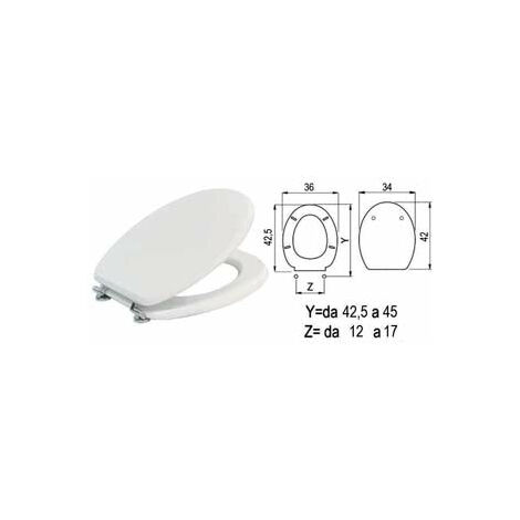 Sedile Wc Universale Laccato Bianco