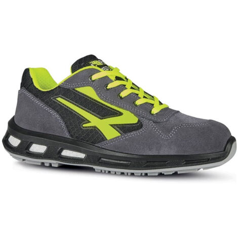 Scarpa da lavoro antinfortunistiche bassa gialla S1P SRC tomaia nylon traspirante pelle scamosciata fodera Wingtex puntale Airtoe Aluminium antiperforazione - 42 (1/5)