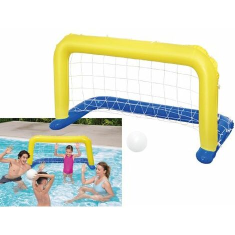 perfk Giochi da Piscina Gonfiabili Rete Gonfiabile per Pallanuoto Fuori Piscina Gonfiabile Pallanuoto Obiettivo per Ragazze Ragazzi Adulti Bambini Famiglia