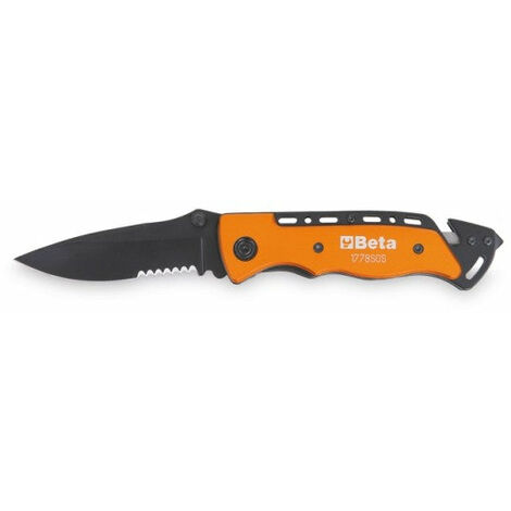 Coltello multiuso soccorso auto con funzione martello frangicristallo e tagliacinture di sicurezza BETA