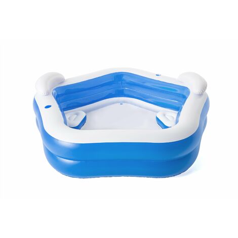 Piscina gonfiabile con sedute e poggiatesta 213x206 cm Bestway 54153