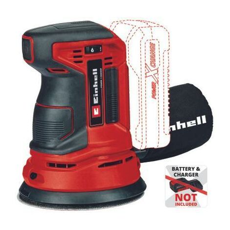 Levigatrice rotorbitale a batteria 18V (NON INCLUSA) con attacco per aspirazione integrato o esterno TE-RS18LI EINHELL
