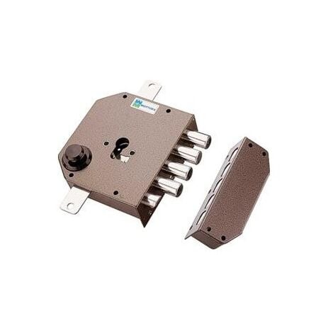 Serratura Triplice Da Applicare Con Scrocco Cilindro Europeo 38630 - mm.60 DX (38630VD00)