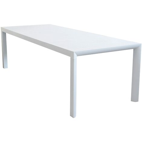 Tavolo in alluminio per esterno allungabile 135/180x70x76 BOSTON - White
