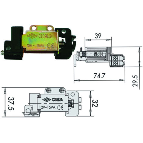 Bobine Tensione 12V Per Serratura Elettrica 07025 00 (1/2)