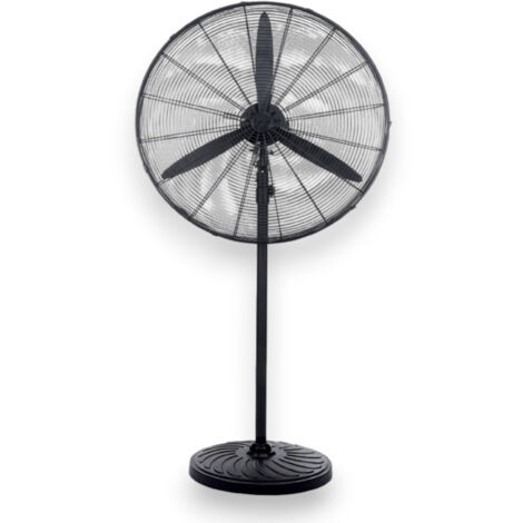 Mega ventilatore grande Ø66 cm industriale 130W turbo con 3 pale in metallo e altezza regolabile