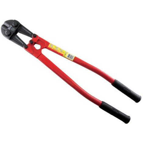 Pinza tenaglia tagliabulloni ad alta resistenza in acciaio nero Hitt NBC - 350 mm - Taglio: Ø 7 mm. - Acciaio Ø 5 mm