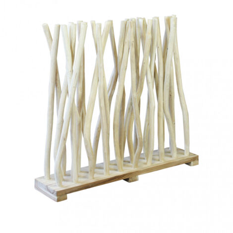 Pannello ornamentale 100x24xH90 cm frangivista recinzione da giardino in legno di teak Jackie