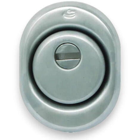 Defender per porte blindate con corpo in acciaio satinato Cipierre 325C - 13x8xH15 mm (1/2)