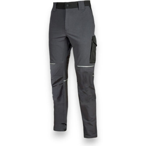Pantaloni da lavoro in tessuto elastico resistente idrorepellente e traspirante con tasche multifunzionali - M (1/5)