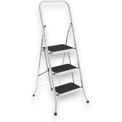 Sgabello Cilvani 2 Gradini Sgabello Gradini CILVANI In Acciaio Laccato | 2 Gradini Antiscivolo | Portata 150 Kg | Design Moderno E Leggero Sgabello Acciaio - Foto 13