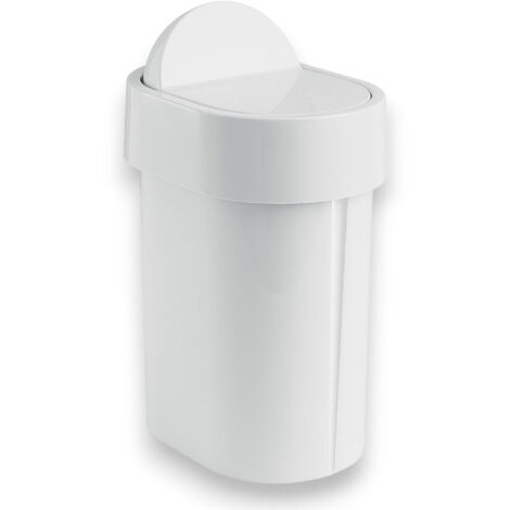 Portarifiuti secchio L21xP15xH34 in resina 4,80 lt per bagno (1/4)
