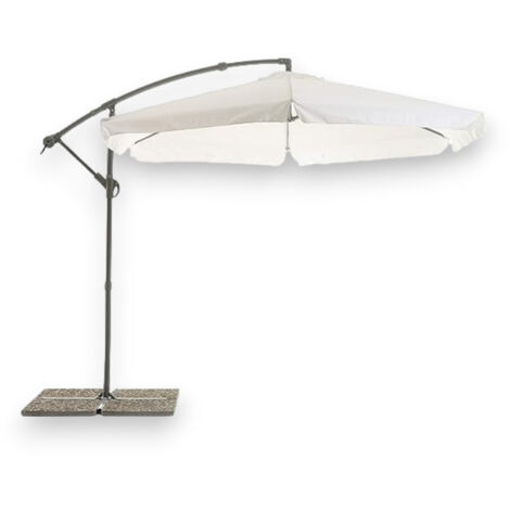 Kingsleeve® Ombrellone 330 Cm Apertura Manovella Protezione UV80