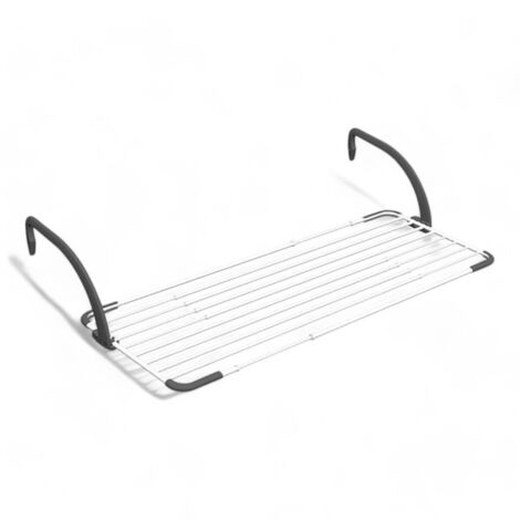 Stendibiancheria Da Parete Estensibile Thorne 60cm | 3 Metri Di Stenditura | Acciaio Plastificato Antiruggine - Foto 2