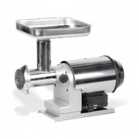 Maxima MMM 22 Tritacarne Elettrico Professionale 1100W, 220 Kg/h, In Acciaio Inox, Con Accessori Per Salsicce E 2 Piastre Forate