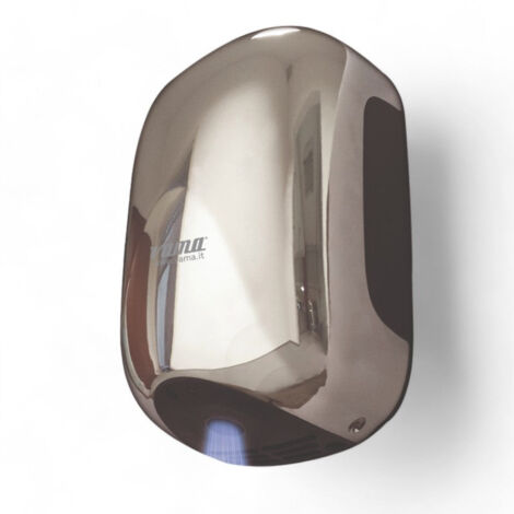 Asciugamani elettrico asciugatore mani Mini Eco Jet In Abs Cromato 900W Vama