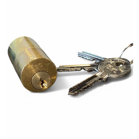 Cilindro esterno fisso per serrature da applicare con chiave a 5 spine e kit di fissaggio 3 chiavi