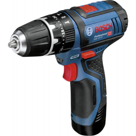Trapano avvitatore a percussione 12V Bosch professional 2 batterie GSB 12V-15 (1/5)