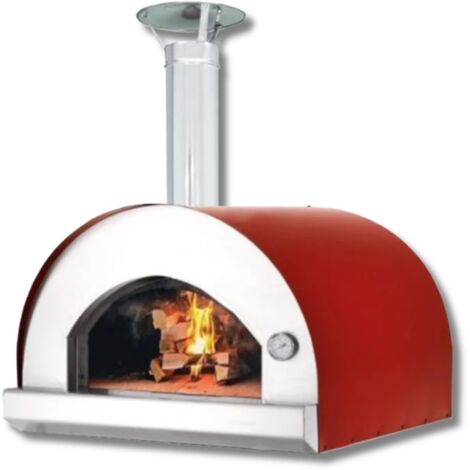 Forno a legna per pizza da esterno a cottura diretta in acciaio