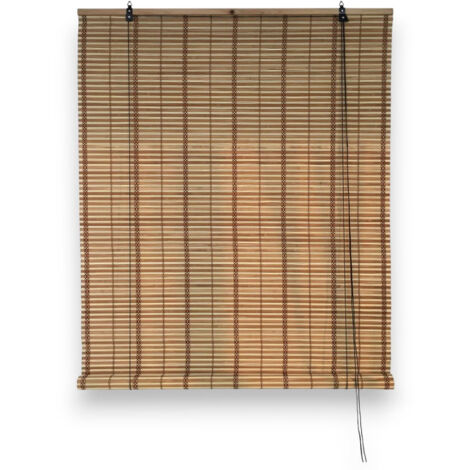 Tapparella da interno per finestre con listelli in bamboo midollino con filo di cotone - 100x260 (1/5)