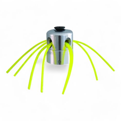 Testina per decespugliatore universale in alluminio 8 fili con 4 fori e riduzioni inclusi chiave a brucola