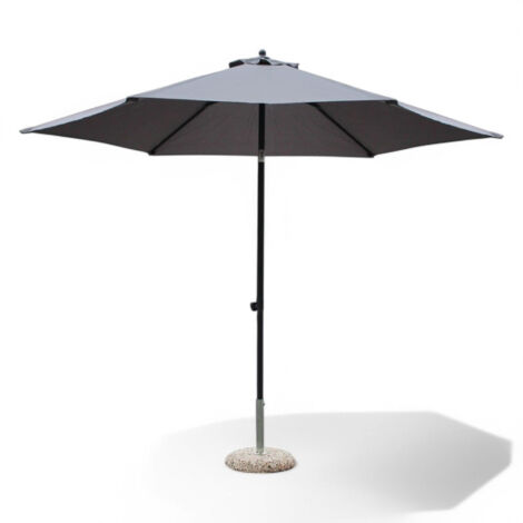 Ombrellone Giardino BAKAJI 3x3m - Palo Decentrato, Acciaio Inox, Poliestere UV, Apertura A Manovella - Foto 9