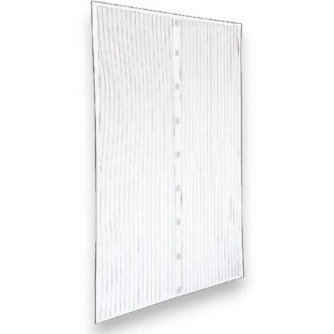 Zanzariera a tenda magnetica bianca per esterno e interno - 120x250 cm