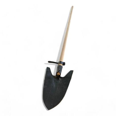 Vanga in acciaio forgiato con manico in legno e staffa girevole ideale per giardinaggio altezza 169 cm lunghezza 28 cm