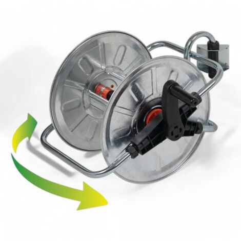 Avvolgitubo Per Idropulitrice In Acciaio - Per Tubo Fino A 30m, 4000 PSI