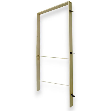Controtelaio universale in legno di abete spessore 2 cm per porte interne con zanche in metallo premontate - 12 cm