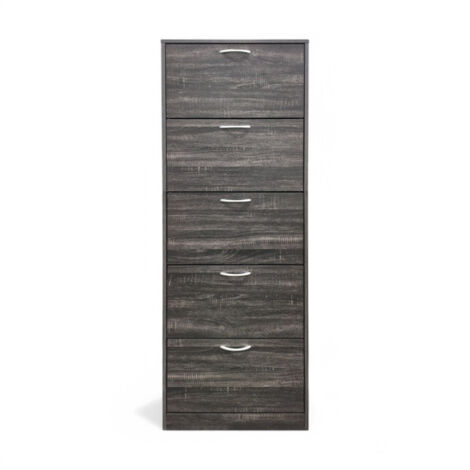 HOOBRO Scarpiera a 8 Livelli, Scaffale Portascarpe Stretto, con 2 Ganci
