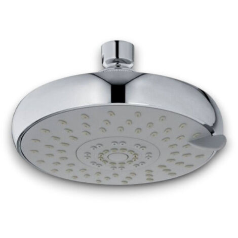 Soffione doccia tre getti in abs cromato anticalcare attacco universale mezzo pollice per bagno moderno ed elegante (1/3)