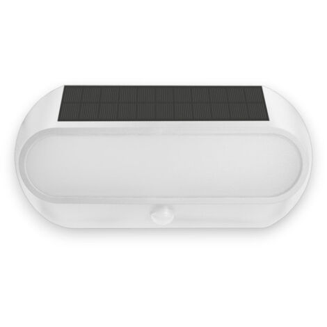 Faretto led da esterno 5W con sensore crepuscolare e di movimento con pannello solare monocristallino Century Aura - (1/5)