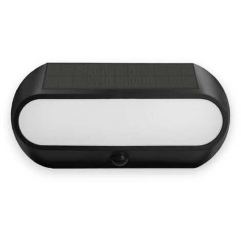 Faretto led da esterno 5W con sensore crepuscolare e di movimento con pannello solare monocristallino Century Aura -