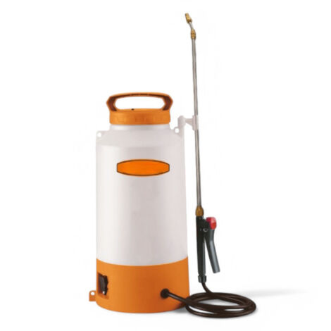 Pompa irroratrice a spalla 8 lt. a pressione elettrica e batteria litio 12V/1.3 Ah (1/2)