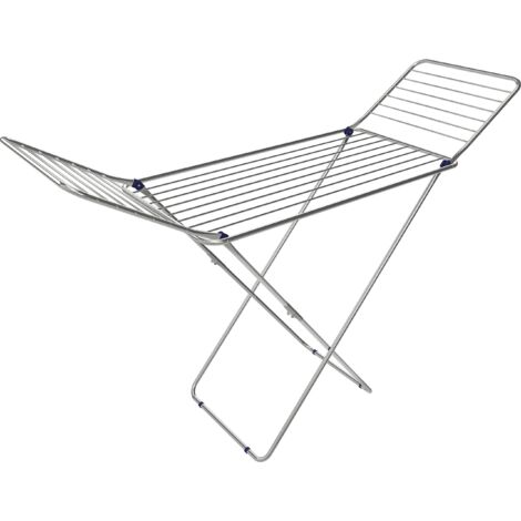Stendibiancheria "Magnifico" In Acciaio Inox Mt.20 - cm.172x55x93h.