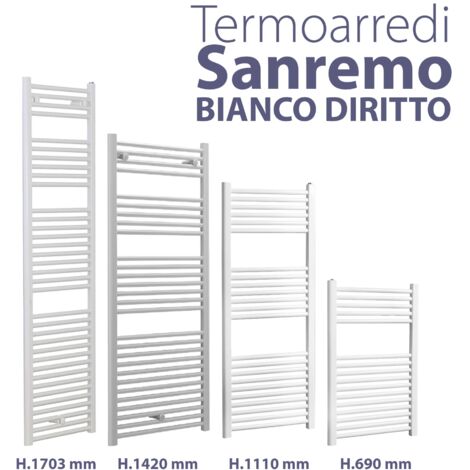 Termoarredo Sanremo Bianco Diritto H.1420 X L.450 X I.400 (1/5)