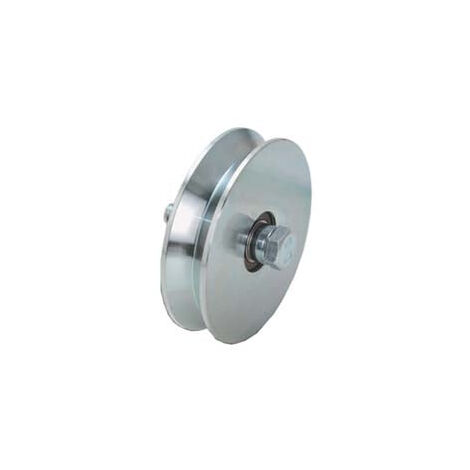 Ruota Cancelli Gola V Con 2 Cuscinetti A Sfera Art.407 - ø mm.100x28 - portata Kg.410 - gola V 92°