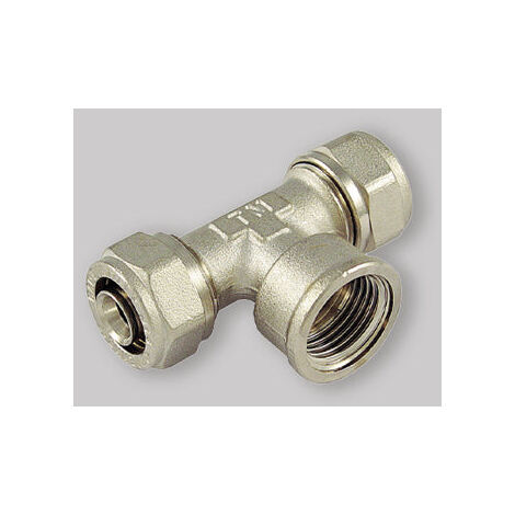 Tee Femmina A Compressione Per Multistrato Tm Ø32 X 1" X Ø32 (3,0) Mm (1/2)