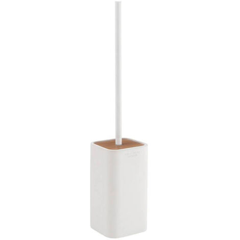 Gedy FLIP Scopino Per WC In Acciaio Inox Bianco Con Setole E Contenitore Estraibile - 2