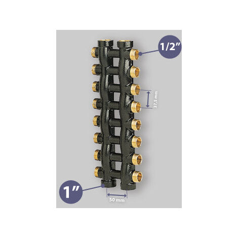 Collettore Complanare Maschio/Femmina 1"  Mod.232  Icma 10X10 Vie Da 1/2" (16)