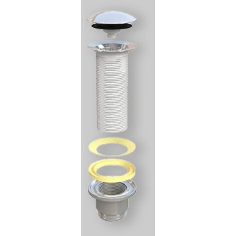 Piletta per lavabo - Bidet click-clack Tecom PTBST