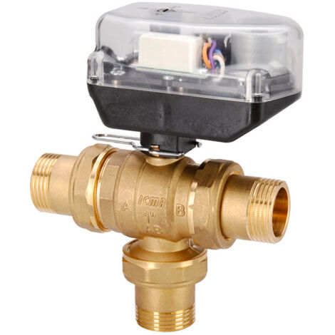 CALEFFI 6453 Valvola Di Zona A Sfera 3 Vie Motorizzata 1" 230V - 645362 - Foto 2