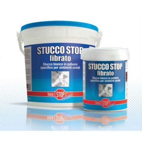 STUCCO FIBRATO PASTA IN POLVERE ANTI MUFFA PER AMBIENTI MURI UMIDI DA 1 KG 24932 (1/4)