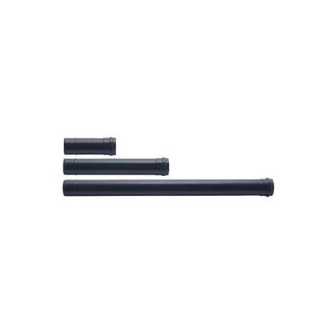 Tubo Per Stufe A Pellet Plus Light Nero Opaco Normale - ø cm.8x25, mm.0,7