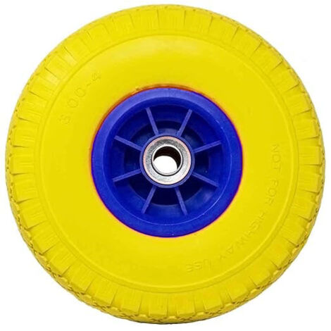 ruota in poliuretano per carrelli con disco in plastica ideal star 260x85 mm - portata 120 kg
